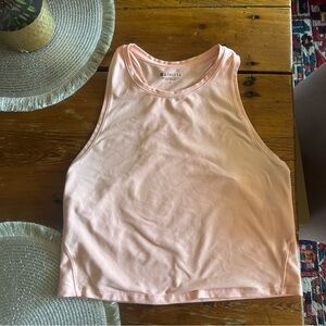 Athleta Peach Fitted Crop Tank Top